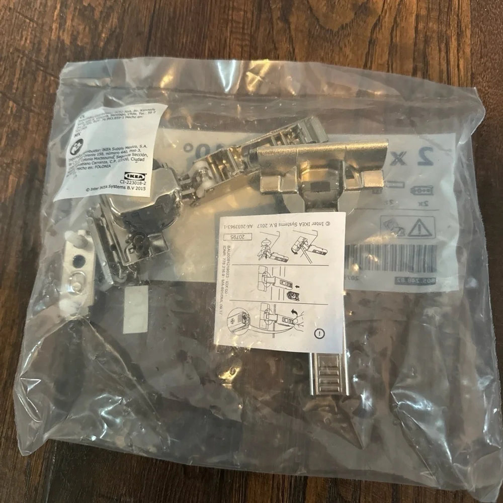 IKEA UTRUSTA 110° Hinge w/Built-in Damper & Mount Plate 805.248.82
